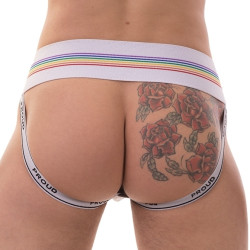 Barcode Berlin Jockstrap Proud Boy Blanc